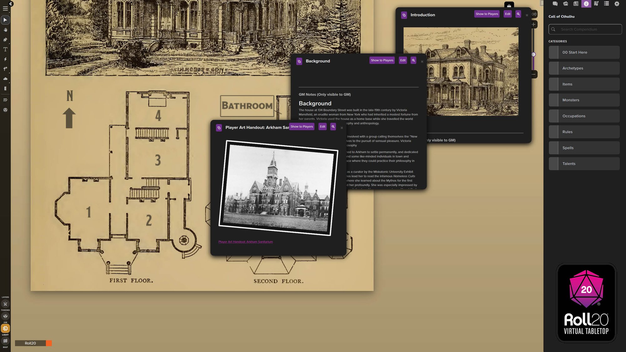 Roll20 VTT Screenshot